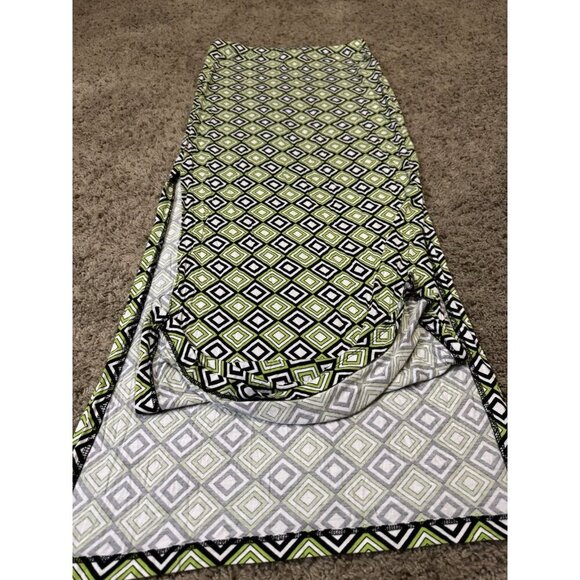 MAXI LONG SKIRT Chevron Geometric Print Lot Of 2 Stretchy Beach Coastal SMALL - Picture 9 of 12